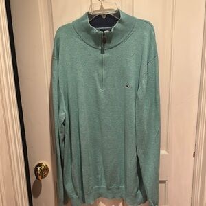 Vineyard Vines Blue green Half-Zip Sweater
